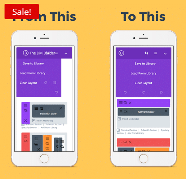 A Friendly Divi mobile et Extra Builder Page