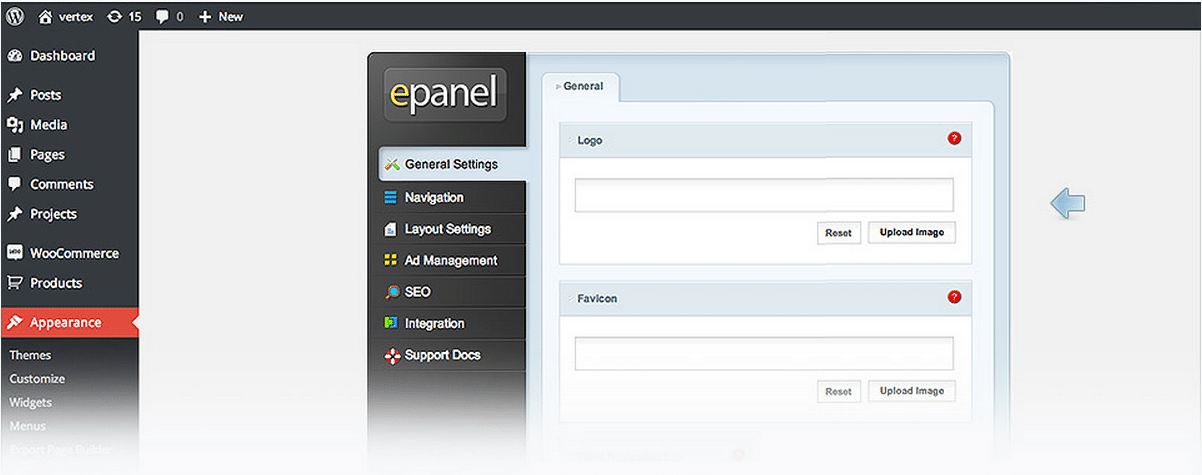 Option vue d'ensemble