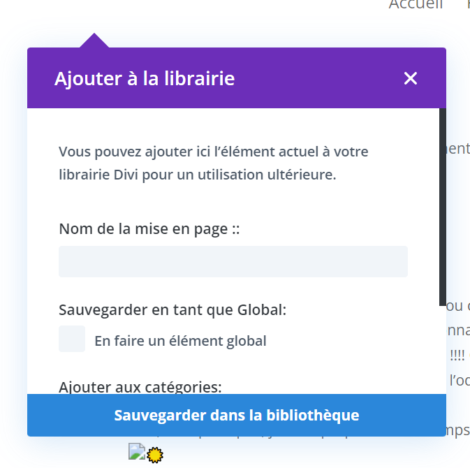 Ajouter à la librairie