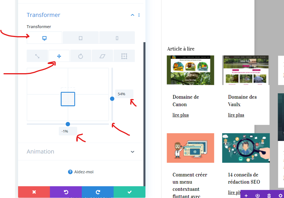 Transformer la ligne